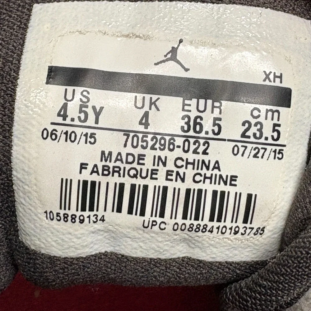 Air Jordan 1 Retro High Premium GG Phantom Kids Size‎ 4.5y 705296-022